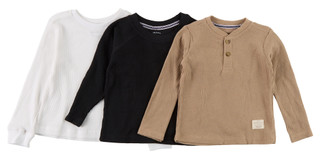 Thumbnail 1: Weatherproof Toddler Boy's 3 Pk Thermal Henley Tee  