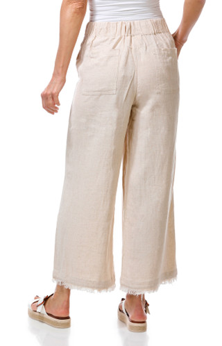 Thumbnail 2: Thread + Supply Women's Linen Drawstring Frayed Pants 