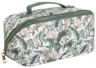 Thumbnail 1: BLUSH CRUSH Tropical Flower Print Open Face Organizer Bag  