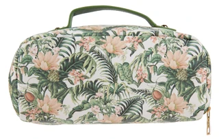 Thumbnail 2: BLUSH CRUSH Tropical Flower Print Open Face Organizer Bag  