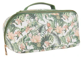 Thumbnail 1: BLUSH CRUSH Tropical Flower Print Open Face Organizer Bag  