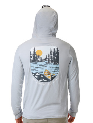 Thumbnail 3: American Outdoor Men's Long Sleeve Hooded Performance Shirt 
