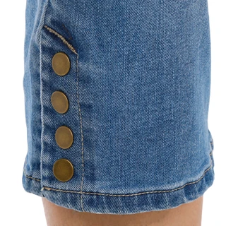 Thumbnail 2: D. Jeans Women's Plus Snap Hem Capri Jeans  
