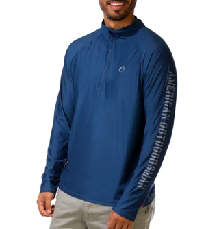 Thumbnail 1: American Outdoor Men's Long Sleeve Quarter Zip Performance Shirt  