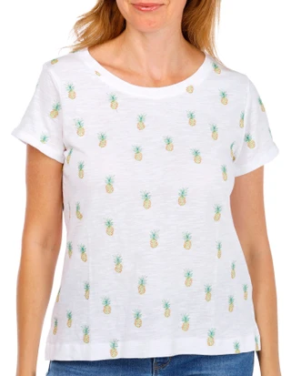 Thumbnail 1: Philosophy Women's Short Sleeve Pineapple Top 