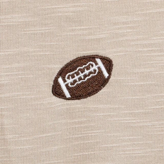 Thumbnail 3: Cupio Blush Women's Plus 3/4 Sleeve Embroidered Footballs Top 