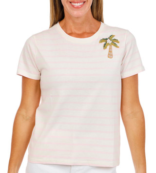 Thumbnail 1: Philosophy Women's Striped Palm Tree Top 