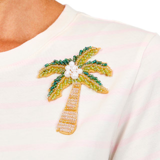 Thumbnail 3: Philosophy Women's Striped Palm Tree Top 