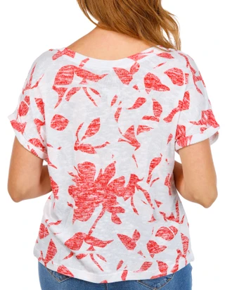 Thumbnail 2: TRIBAL Women's Short Sleeve Honey Knit Top 