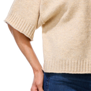 Thumbnail 2: CITY BLUES Women's Short Sleeve Cropped Knit Sweater 