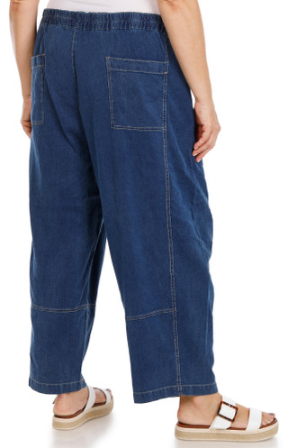 Thumbnail 3: MAX STUDIO Women's Plus Barrel Leg Ankle Trousers 
