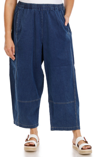 Thumbnail 1: MAX STUDIO Women's Plus Barrel Leg Ankle Trousers 