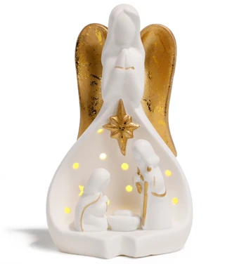 Thumbnail 1: Magical Season 7.5 in LED Ceramic Nativity Accent  