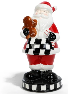 Thumbnail 1: Magical Season 10 in Santa With Gingerbread Figurine Decor 