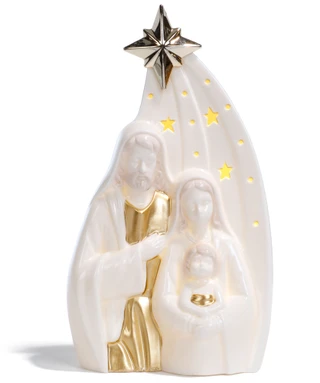Thumbnail 1: Magical Season 10 in LED Christmas Nativity Ceramic Accent  