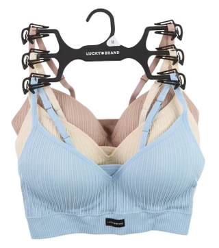 Thumbnail 1: Lucky Brand Women's 3 Pk Wirefree Bras  