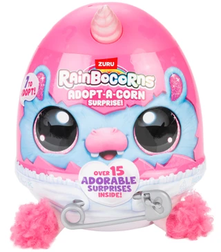 Thumbnail 1: Zuru 17 Pc Rainbocorns Adopt-A-Corn Surprise Plush Toy 
