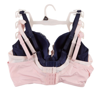Thumbnail 4: Laura Ashley Women's 3 Pk Everyday Comfort Bras  