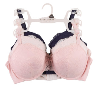 Thumbnail 2: Laura Ashley Women's 3 Pk Everyday Comfort Bras  