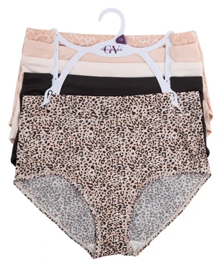 Thumbnail 1: Gloria Vanderbilt Women's Plus 5 Pk Brief Panties 