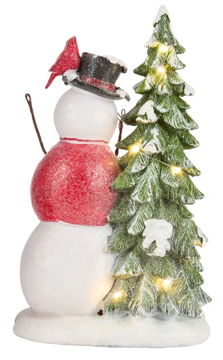 Thumbnail 2: Magical Season 13.5 in Christmas LED Snowman with Tree Decor 