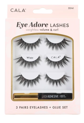 Thumbnail 1: CALA 3 Pk Eye Adore Lashes w/ Glue Set 