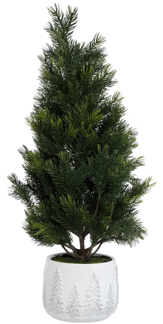 Thumbnail 1: Supreme Silk 24 in Holiday Pine Potted Tree  