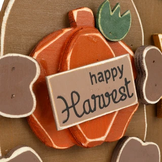 Thumbnail 2: Autumn Gatherings 20x15.5 Wood Happy Harvest Highland Cow Trio Home Accent 