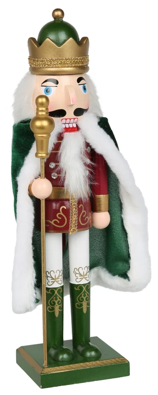 Thumbnail 1: Magical Season 14 in Wooden Christmas  Nutcracker with Cape Decor 