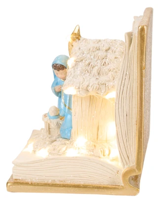 Thumbnail 2: Magical Season 7.5 in Christmas LED Nativity Scene in Book Decor 