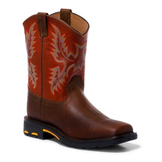 Thumbnail 1: ARIAT Boys Workhog Wide Square Toe Western Boots  