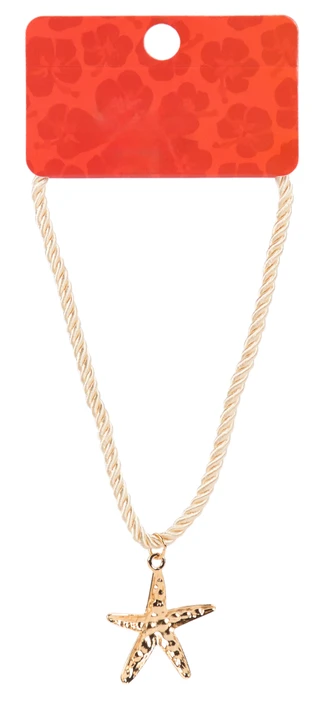 Thumbnail 2: Palmetto & Pearl Starfish Cord Rope Necklace 