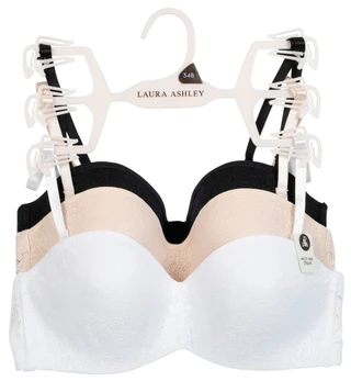 Thumbnail 1: Laura Ashley Women's 2 Pk Convertible Strapless Bras 