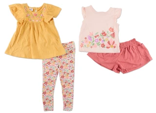 Thumbnail 1: Kid's Headquarters Toddler Girls 4 Pc Shorts & Pants Set 