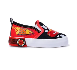 Thumbnail 2: Disney Toddler Boys Cars Canvas Slip On Shoes 