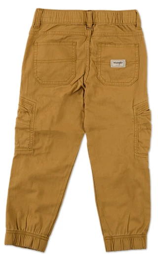 Thumbnail 2: Wrangler Little Boys Drawstring Cargo Jogger Pants 