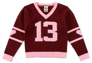 Thumbnail 1: Lily Bleu Big Girls V-Neck Pullover Sweater 