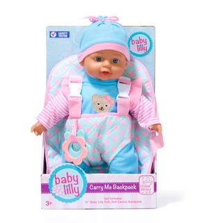 Thumbnail 1: Brooklyn Lollipop 2 Pc Baby Lilly Carry Me Backpack Doll Set 