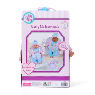 Thumbnail 2: Brooklyn Lollipop 2 Pc Baby Lilly Carry Me Backpack Doll Set 