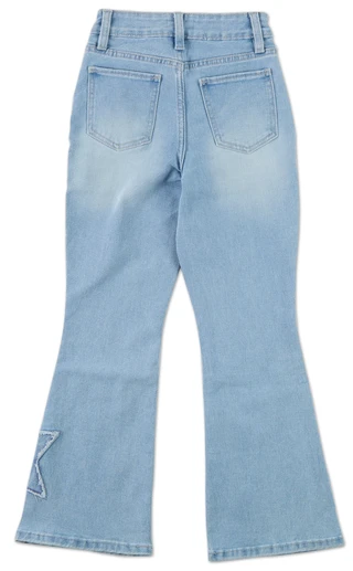 Thumbnail 2: YMI Big Girls Star Patch Flare Jeans 
