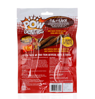 Thumbnail 2: Pow  4 Ct Chicken & Beef Jerky Dental Chews for Dogs 