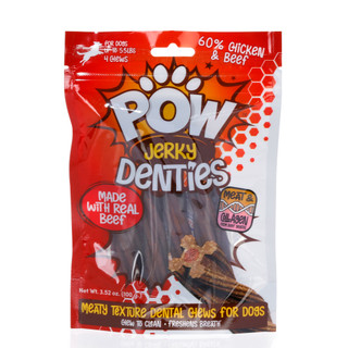 Thumbnail 1: Pow  4 Ct Chicken & Beef Jerky Dental Chews for Dogs 