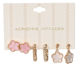 Thumbnail 1: ADRIENNE VITTADINI 3 Pr Stud & Hoop Earrings Set 