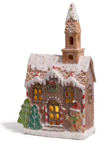 Thumbnail 1: Magical Season 11 in LED Christmas Gingerbread Accent  