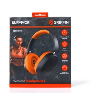 Thumbnail 1: Griffin Survivor Wireless Headphones 