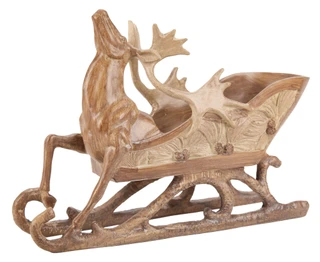 Thumbnail 1: Magical Season 9.5 Reindeer Sleigh Home Accent 