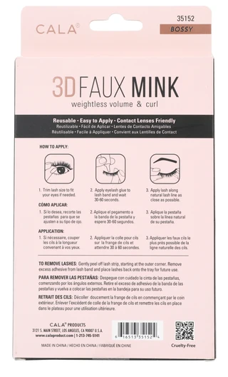 Thumbnail 2: CALA 4 Pk 3D Faux Mink Multi-Dimensional Lashes 