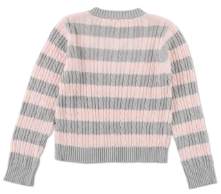 Thumbnail 2: No Comment Big Girls Embroidered V-Neck Sweater 