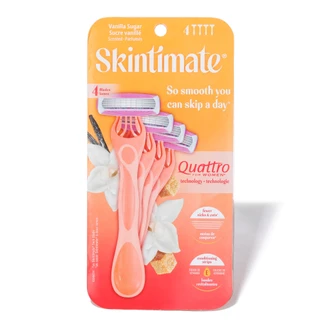 Thumbnail 1: SKINTIMATE 4 Pk Vanilla Sugar Scented Razors 