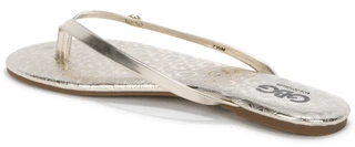 Thumbnail 2: Guess Women's Metallic Flip Flops 